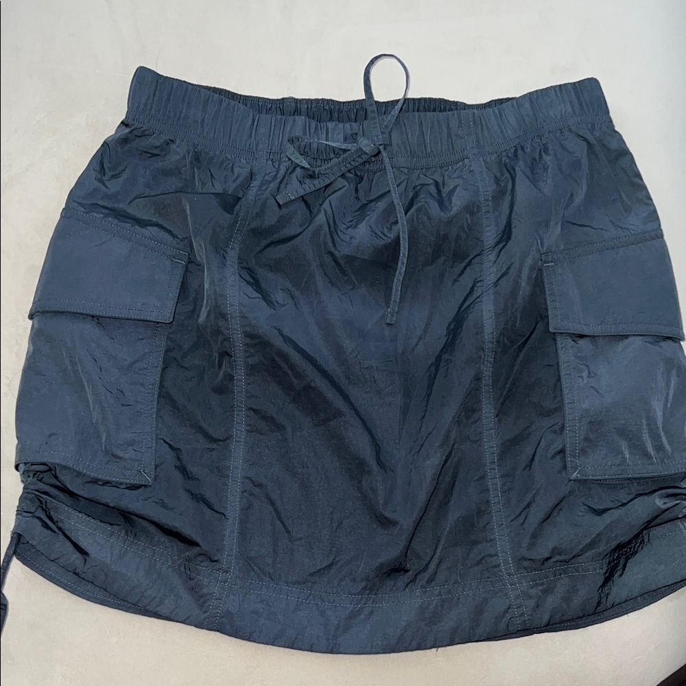 Grey Lulu lemon Nylon Cargo Mini Skirt